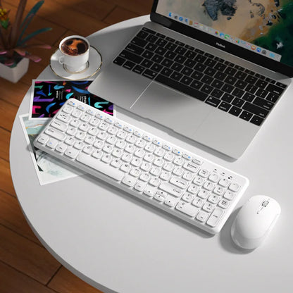 Fashion Wireless Keyboard and Mouse Combo Gamer Silent Keyboards Mouse Set Ultra Thin Office PC Ergonomic Gaming Pink Keypad