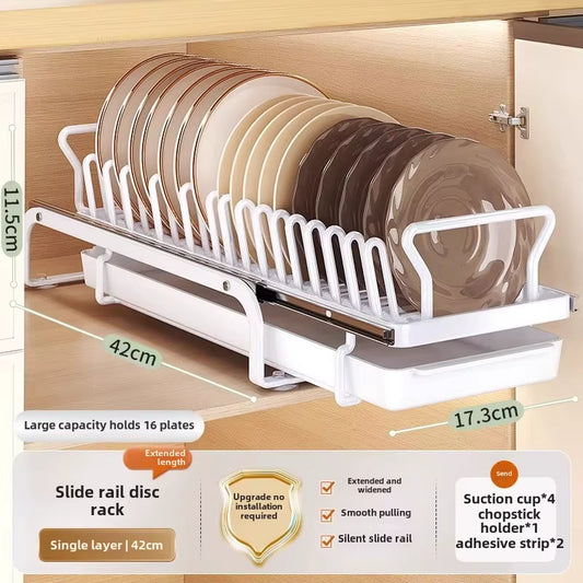 Kitchen Dish Drying Rack – the Space-Saving Pull-Out Organizer Your Kitchen Deserves